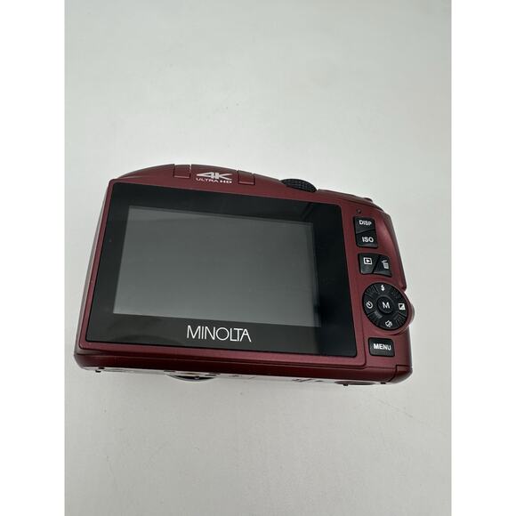 Minolta MND50 48 MP / 4K Ultra HD 16X Zoom Digital Camera (Red) - Picture 3 of 4